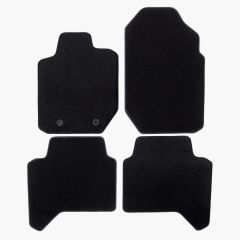 | Tapis de sol de qualité supérieure noir pour Ford Ranger T6 / T7 2012-2023 4 pcs, Ajustement Précis, Base Antidérapante, Avant et Arrière, Avec Attaches