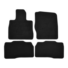 | Tapis de sol de qualité supérieure noir pour Ford Explorer depuis 2019 4 pcs, Ajustement Précis, Base Antidérapante, Avant et Arrière, Avec Attaches