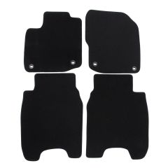 | Tapis de sol de qualité supérieure noir pour Honda Civic 2012-2016 4 pcs, Ajustement Précis, Base Antidérapante, Avant et Arrière, Avec Attaches