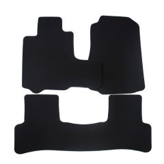| Tapis de sol de qualité supérieure noir pour Honda CRV 2006-2012 4 pcs, Ajustement Précis, Base Antidérapante, Avant et Arrière, Avec Attaches