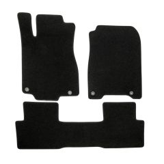 | Tapis de sol de qualité supérieure noir pour Honda CRV 2012-2016 4 pcs, Ajustement Précis, Base Antidérapante, Avant et Arrière, Avec Attaches