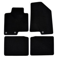 | Tapis de sol de qualité supérieure noir pour Hyundai i40 depuis 2011 4 pcs, Ajustement Précis, Base Antidérapante, Avant et Arrière, Avec Attaches