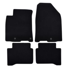 | Tapis de sol de qualité supérieure noir pour Hyundai Ioniq 2017-2019 (Hybrid) 4 pcs, Ajustement Précis, Base Antidérapante, Avant et Arrière, Avec Attaches