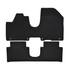 | Tapis de sol de qualité supérieure noir pour Hyundai IONIQ 5 depuis 2021 4 pcs, Ajustement Précis, Base Antidérapante, Avant et Arrière, Avec Attaches