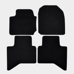 | Tapis de sol de qualité supérieure noir pour Isuzu D max depuis 2020 4 pcs, Ajustement Précis, Base Antidérapante, Avant et Arrière, Avec Attaches