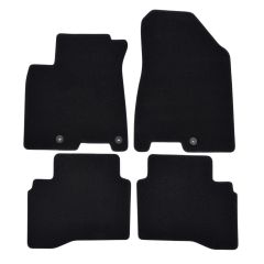 | Tapis de sol de qualité supérieure noir pour Kia Niro 2016-2022 4 pcs, Ajustement Précis, Base Antidérapante, Avant et Arrière, Avec Attaches
