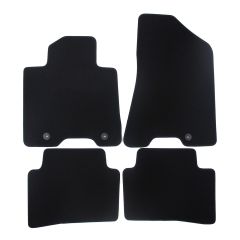 | Tapis de sol de qualité supérieure noir pour Kia Sportage 2015-2021 4 pcs, Ajustement Précis, Base Antidérapante, Avant et Arrière, Avec Attaches