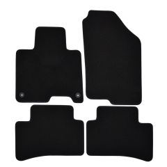 | Tapis de sol de qualité supérieure noir pour Kia Sportage depuis 2022 4 pcs, Ajustement Précis, Base Antidérapante, Avant et Arrière, Avec Attaches