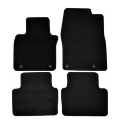 | Tapis de sol de qualité supérieure noir pour Mazda CX30 depuis 2019 4 pcs, Ajustement Précis, Base Antidérapante, Avant et Arrière, Avec Attaches