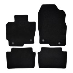| Tapis de sol de qualité supérieure noir pour Mazda CX5 2012-2016 4 pcs, Ajustement Précis, Base Antidérapante, Avant et Arrière, Avec Attaches