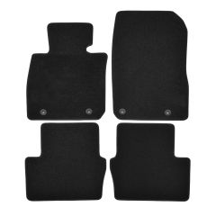 | Tapis de sol de qualité supérieure noir pour Mazda CX-3 depuis 2015 4 pcs, Ajustement Précis, Base Antidérapante, Avant et Arrière, Avec Attaches