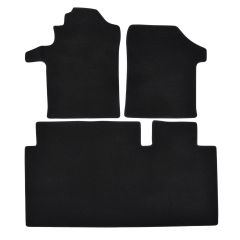 | Tapis de sol de qualité supérieure noir pour Mercedes A W176 2013-2017 4 pcs, Ajustement Précis, Base Antidérapante, Avant et Arrière, Avec Attaches