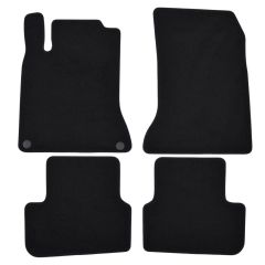 | Tapis de sol de qualité supérieure noir pour Mercedes B W246 2012-2018 4 pcs, Ajustement Précis, Base Antidérapante, Avant et Arrière, Avec Attaches