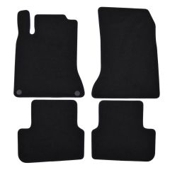 | Tapis de sol de qualité supérieure noir pour Mercedes GLA X156 2013-2020 4 pcs, Ajustement Précis, Base Antidérapante, Avant et Arrière, Avec Attaches