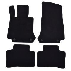 | Tapis de sol de qualité supérieure noir pour Mercedes GLC C253, X253 2015-2022 4 pcs, Ajustement Précis, Base Antidérapante, Avant et Arrière, Avec Attaches