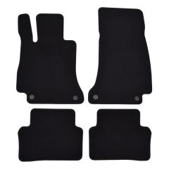 | Tapis de sol de qualité supérieure noir pour Mercedes GLE W213 2016-2023 4 pcs, Ajustement Précis, Base Antidérapante, Avant et Arrière, Avec Attaches