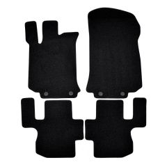 | Tapis de sol de qualité supérieure noir pour Mercedes R-Class 2011-2013 4 pcs, Ajustement Précis, Base Antidérapante, Avant et Arrière, Avec Attaches
