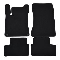 | Tapis de sol de qualité supérieure noir pour B W247 depuis 2019 4 pcs, Ajustement Précis, Base Antidérapante, Avant et Arrière, Avec Attaches