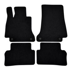 | Tapis de sol de qualité supérieure noir pour CLS C257 depuis 2018 4 pcs, Ajustement Précis, Base Antidérapante, Avant et Arrière, Avec Attaches