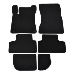 | Tapis de sol de qualité supérieure noir pour Mercedes GLB X247 depuis 2020 (7 Places) 6 pcs, Ajustement Précis, Base Antidérapante, Avant et Arrière, Avec Attaches
