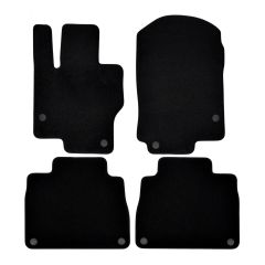 | Tapis de sol de qualité supérieure noir pour Mercedes GLE W167 SUV depuis 2019 4 pcs, Ajustement Précis, Base Antidérapante, Avant et Arrière, Avec Attaches