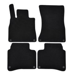 | Tapis de sol de qualité supérieure noir pour Mercedes S W222 2013-2020 4 pcs, Ajustement Précis, Base Antidérapante, Avant et Arrière, Avec Attaches