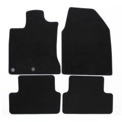| Tapis de sol de qualité supérieure noir pour Nissan Qashqai 2007-2013 4 pcs, Ajustement Précis, Base Antidérapante, Avant et Arrière, Avec Attaches