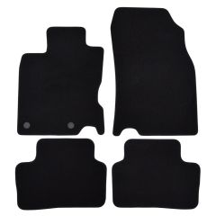 | Tapis de sol de qualité supérieure noir pour Nissan Qashqai 2014-2020 4 pcs, Ajustement Précis, Base Antidérapante, Avant et Arrière, Avec Attaches