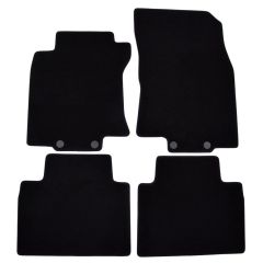 | Tapis de sol de qualité supérieure noir pour Nissan X-Trail 2014-2016 4 pcs, Ajustement Précis, Base Antidérapante, Avant et Arrière, Avec Attaches