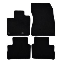 | Tapis de sol de qualité supérieure noir pour Nissan Qashqai depuis 2021 4 pcs, Ajustement Précis, Base Antidérapante, Avant et Arrière, Avec Attaches