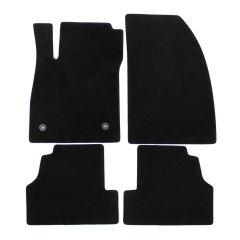 | Tapis de sol de qualité supérieure noir pour Opel Mokka 2012-2020 4 pcs, Ajustement Précis, Base Antidérapante, Avant et Arrière, Avec Attaches