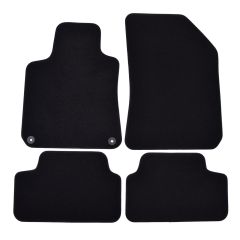 | Tapis de sol de qualité supérieure noir pour Peugeot 308 2014-2021 4 pcs, Ajustement Précis, Base Antidérapante, Avant et Arrière, Avec Attaches