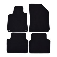 | Tapis de sol de qualité supérieure noir pour Peugeot 308 SW 2014-2021 4 pcs, Ajustement Précis, Base Antidérapante, Avant et Arrière, Avec Attaches