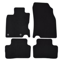 | Tapis de sol de qualité supérieure noir pour Renault Kadjar depuis 2015 4 pcs, Ajustement Précis, Base Antidérapante, Avant et Arrière, Avec Attaches
