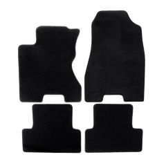 | Tapis de sol de qualité supérieure noir pour Renault Koleos 2008-2017 4 pcs, Ajustement Précis, Base Antidérapante, Avant et Arrière, Avec Attaches
