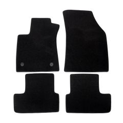 | Tapis de sol de qualité supérieure noir pour Renault Megane 4 depuis 2016 4 pcs, Ajustement Précis, Base Antidérapante, Avant et Arrière, Avec Attaches