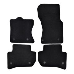 | Tapis de sol de qualité supérieure noir pour Rover Velar depuis 2018 4 pcs, Ajustement Précis, Base Antidérapante, Avant et Arrière, Avec Attaches