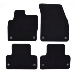 | Tapis de sol de qualité supérieure noir pour Land Rover Rover Evoque 2011-2019 4 pcs, Ajustement Précis, Base Antidérapante, Avant et Arrière, Avec Attaches
