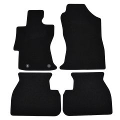| Tapis de sol de qualité supérieure noir pour Subaru XV depuis 2018 4 pcs, Ajustement Précis, Base Antidérapante, Avant et Arrière, Avec Attaches