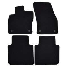 | Tapis de sol de qualité supérieure noir pour Seat Tarraco depuis 2019 4 pcs, Ajustement Précis, Base Antidérapante, Avant et Arrière, Avec Attaches