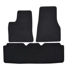 | Tapis de sol de qualité supérieure noir pour Tesla Tesla S 2012-2020 4 pcs, Ajustement Précis, Base Antidérapante, Avant et Arrière, Avec Attaches