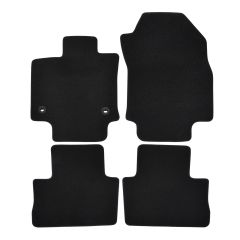 | Tapis de sol de qualité supérieure noir pour Toyota Rav4 depuis 2019 4 pcs, Ajustement Précis, Base Antidérapante, Avant et Arrière, Avec Attaches