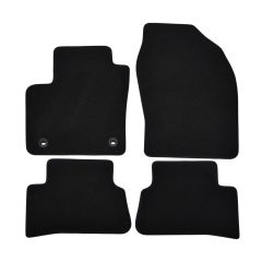 | Tapis de sol de qualité supérieure noir pour Toyota C-HR depuis 2017 4 pcs, Ajustement Précis, Base Antidérapante, Avant et Arrière, Avec Attaches