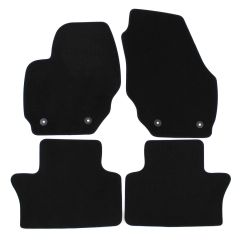 | Tapis de sol de qualité supérieure noir pour Volvo XC60 2008-2017 4 pcs, Ajustement Précis, Base Antidérapante, Avant et Arrière, Avec Attaches