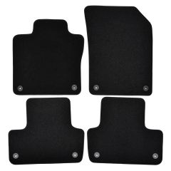 | Tapis de sol de qualité supérieure noir pour Volvo XC60 depuis 2017 4 pcs, Ajustement Précis, Base Antidérapante, Avant et Arrière, Avec Attaches