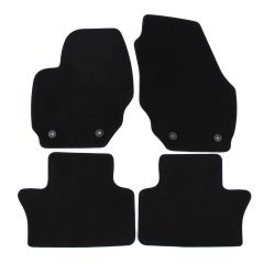 | Tapis de sol de qualité supérieure noir pour Volvo XC70 2008-2016 4 pcs, Ajustement Précis, Base Antidérapante, Avant et Arrière, Avec Attaches