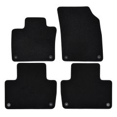 | Tapis de sol de qualité supérieure noir pour Volvo XC90 depuis 2015 4 pcs, Ajustement Précis, Base Antidérapante, Avant et Arrière, Avec Attaches