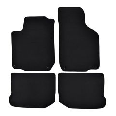 | Tapis de sol de qualité supérieure noir pour VW Golf 4 1997-2003 4 pcs, Ajustement Précis, Base Antidérapante, Avant et Arrière, Avec Attaches