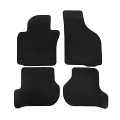 | Tapis de sol de qualité supérieure noir pour VW Golf 6 2009-2012 4 pcs, Ajustement Précis, Base Antidérapante, Avant et Arrière, Avec Attaches