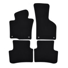 | Tapis de sol de qualité supérieure noir pour VW Passat B6 / B7 / CC 2005-2015 4 pcs, Ajustement Précis, Base Antidérapante, Avant et Arrière, Avec Attaches
